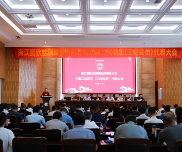 尊龙凯时丝绸召开第六届二次职工（工会会员）代表大会